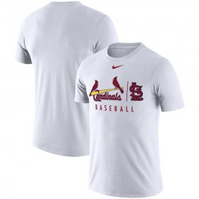 Wholesale Cheap St. Louis Cardinals Nike MLB Practice T-Shirt White