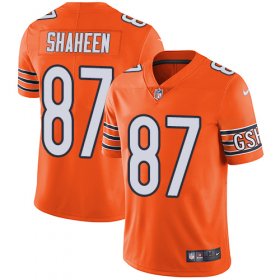 Wholesale Cheap Nike Bears #87 Adam Shaheen Orange Men\'s Stitched NFL Limited Rush Jersey