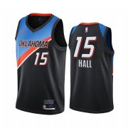 Wholesale Cheap Nike Thunder #15 Josh Hall Black NBA Swingman 2020-21 City Edition Jersey