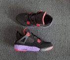 Wholesale Cheap Mens Air Jordan 4 Raptors Black/Purple-Red