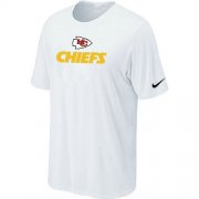 Wholesale Cheap Nike Kansas City Chiefs Authentic Logo NFL T-Shirt White