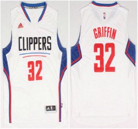 Wholesale Cheap Los Angeles Clippers #32 Blake Griffin Revolution 30 Swingman 2015 New White Jersey