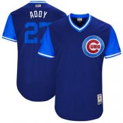 Wholesale Cheap Cubs #27 Addison Russell Royal "Addy" Players Weekend Authentic Stitched MLB Jersey