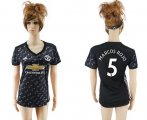 Wholesale Cheap Women's Manchester United #5 Marcos Rojo Away Soccer Club Jersey