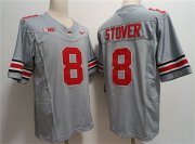 Cheap Men's Ohio State Buckeyes #8 Cade Stover Gray 2023 F.U.S.E. Limited Stitched Jersey