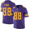 Wholesale Cheap Nike Vikings #88 Alan Page Purple Men's Stitched NFL Limited Rush Jersey