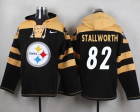 Wholesale Cheap Nike Steelers #82 John Stallworth Black Player Pullover NFL Hoodie