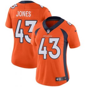 Wholesale Cheap Nike Broncos #43 Joe Jones Orange Team Color Women\'s Stitched NFL Vapor Untouchable Limited Jersey