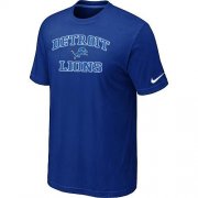Wholesale Cheap Nike NFL Detroit Lions Heart & Soul NFL T-Shirt Blue