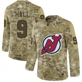 Wholesale Cheap Adidas Devils #9 Taylor Hall White Road Authentic Stitched NHL Jersey