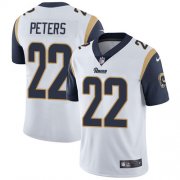 Wholesale Cheap Nike Rams #22 Marcus Peters White Men's Stitched NFL Vapor Untouchable Limited Jersey