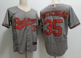 Wholesale Cheap Men's Baltimore Orioles #35 Adley Rutschman Grey Stitched Flex Base Nike Jersey