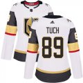 Wholesale Cheap Adidas Golden Knights #89 Alex Tuch White Road Authentic Women's Stitched NHL Jersey