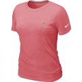 Wholesale Cheap Women's Nike Minnesota Vikings Chest Embroidered Logo T-Shirt Pink