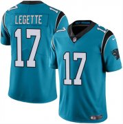 Cheap Youth Carolina Panthers 17 Xavier Legette Blue 2024 Draft Vapor Limited Football Stitched Jersey