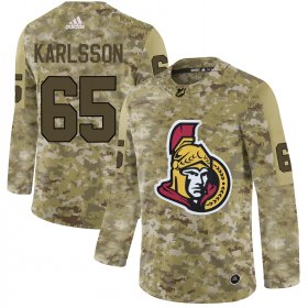 Wholesale Cheap Adidas Senators #65 Erik Karlsson Camo Authentic Stitched NHL Jersey