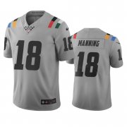 Wholesale Cheap Indianapolis Colts #18 Peyton Manning Gray Vapor Limited City Edition NFL Jersey