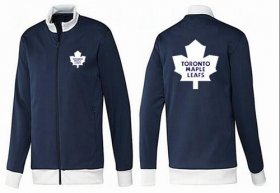 Wholesale Cheap NHL Toronto Maple Leafs Zip Jackets Dark Blue