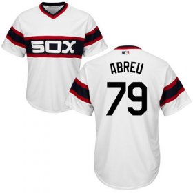 Wholesale Cheap White Sox #79 Jose Abreu White Alternate Home Cool Base Stitched Youth MLB Jersey