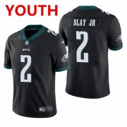 Wholesale Cheap Youth Philadelphia Eagles #2 Darius Slay Jr. Black Vapor Limited Jersey