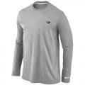 Wholesale Cheap Nike Baltimore Ravens Sideline Legend Authentic Logo Long Sleeve T-Shirt Grey