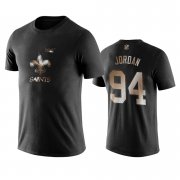 Wholesale Cheap Saints #94 Cameron Jordan Black NFL Black Golden 100th Season T-Shirts