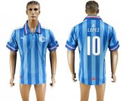 Wholesale Cheap Guadalajara #10 Lopez Blue Soccer Club Jersey