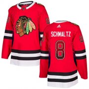Wholesale Cheap Adidas Blackhawks #8 Nick Schmaltz Red Home Authentic Drift Fashion Stitched NHL Jersey