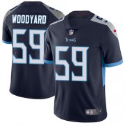 Wholesale Cheap Nike Titans #59 Wesley Woodyard Navy Blue Team Color Men's Stitched NFL Vapor Untouchable Limited Jersey