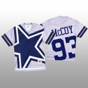 Wholesale Cheap NFL Dallas Cowboys #93 Gerald McCoy White Men's Mitchell & Nell Big Face Fashion Limited NFL Jersey