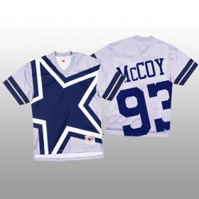Wholesale Cheap NFL Dallas Cowboys #93 Gerald McCoy White Men\'s Mitchell & Nell Big Face Fashion Limited NFL Jersey