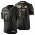 Wholesale Cheap New England Patriots Custom Men's Nike Black Golden Limited NFL 100 Jersey