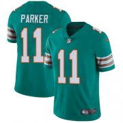 Wholesale Cheap Nike Dolphins #11 DeVante Parker Aqua Green Alternate Men's Stitched NFL Vapor Untouchable Limited Jersey