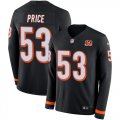 Wholesale Cheap Nike Bengals #53 Billy Price Black Team Color Men's Stitched NFL Limited Therma Long Sleeve Jersey