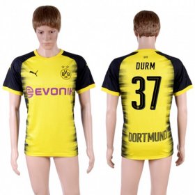 Wholesale Cheap Dortmund #37 Durm Yellow Soccer Club Jersey