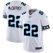 Wholesale Cheap Nike Panthers #22 Christian McCaffrey White Men's Stitched NFL Limited Team Logo Fashion Jersey