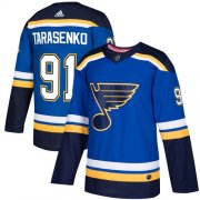 Wholesale Cheap Adidas Blues #91 Vladimir Tarasenko Blue Home Authentic Stitched NHL Jersey