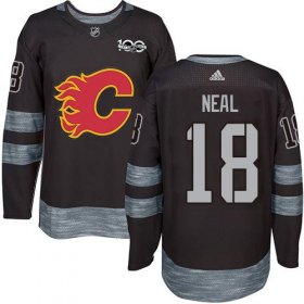 Wholesale Cheap Adidas Flames #18 James Neal Black 1917-2017 100th Anniversary Stitched NHL Jersey