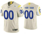 Wholesale Cheap Men's Los Angeles Rams Customized Vapor Bone NFL Stitched Limited Jersey