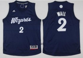 Wholesale Cheap Men\'s Washington Wizards #2 John Wall adidas Navy Blue 2016 Christmas Day Stitched NBA Swingman Jersey