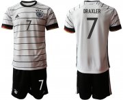 Wholesale Cheap Men 2021 European Cup Germany home white 7 Soccer Jersey1
