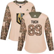 Wholesale Cheap Adidas Golden Knights #89 Alex Tuch Camo Authentic 2017 Veterans Day Women's Stitched NHL Jersey