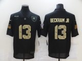 Wholesale Cheap Men's Cleveland Browns #13 Odell Beckham Jr Black Camo 2020 Salute To Service Stitched NFL Nike Limited Jersey
