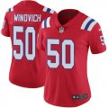 Wholesale Cheap Nike Patriots #50 Chase Winovich Red Alternate Women's Stitched NFL Vapor Untouchable Limited Jersey