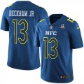Wholesale Cheap Nike Giants #13 Odell Beckham Jr Navy Men's Stitched NFL Limited NFC 2017 Pro Bowl Jersey