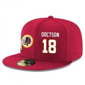 Wholesale Cheap Washington Redskins #18 Josh Doctson Snapback Cap NFL Player Red with White Number Stitched Hat
