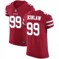 Wholesale Cheap Nike 49ers #99 Javon Kinlaw Red Team Color Men's Stitched NFL Vapor Untouchable Elite Jersey