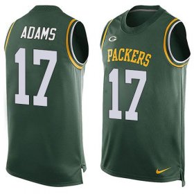 Wholesale Cheap Nike Packers #17 Davante Adams Green Team Color Men\'s Stitched NFL Limited Tank Top Jersey