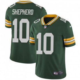 Wholesale Cheap Nike Packers #10 Darrius Shepherd Green Team Color Men\'s Stitched NFL Vapor Untouchable Limited Jersey