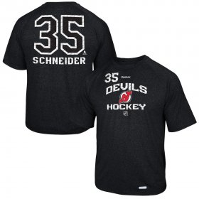Wholesale Cheap New Jersey Devils #35 Cory Schneider Reebok No. 35 Locker Status Name & Number Speed Wick T-Shirt Black
